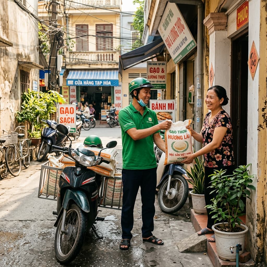 Giao gạo tận nhà Hà Nội